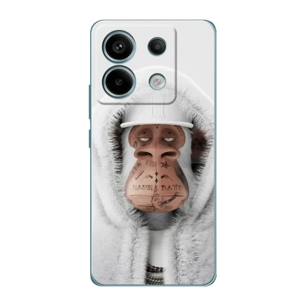 Чехол с принтом «обезьяна NFT в тату» для Xiaomi Redmi Note 13 Pro Чехол с принтом «обезьяна NFT в тату» для Xiaomi Redmi Note 13 Pro