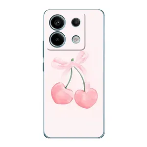 Чехол с розовым рисунком для Xiaomi Redmi Note 13 Pro (Розовые вишни)