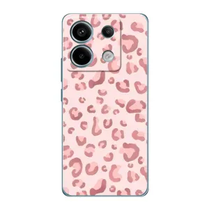 Чехол с розовым рисунком для Xiaomi Redmi Note 13 Pro (Розовый леопард)