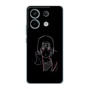Чехлы на тему: Итачи Учиха для Xiaomi Redmi Note 13 Pro (AlphaPrint) (силуэт Итачи)