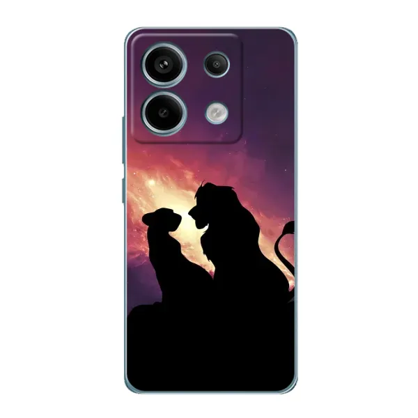Чехол с принтом «Силуэт Симба и Налу» для Xiaomi Redmi Note 13 Pro