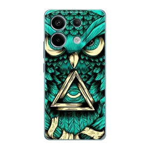 Чехол с птицами на Xiaomi Redmi Note 13 Pro (VPrint) (Сова с глазом)
