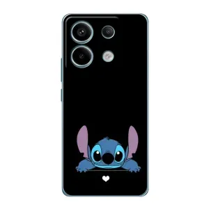 Чохол з принтом Стіч на Xiaomi Redmi Note 13 Pro (Стіч на чорному)
