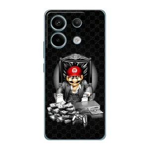 Чехлы с крутыми принтами для Xiaomi Redmi Note 13 Pro (4G) - (PREMIUMPrint) (Супер Марио)