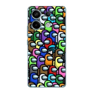 Чохли Амонг Ас для Xiaomi Redmi Note 13 Pro (AlphaPrint) (Убитий)