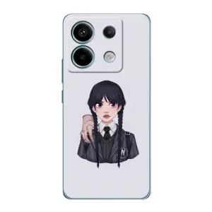 Чехлы Венсдей на Xiaomi Redmi Note 13 Pro Уэнсдей (AlphaPrint) (Уэнздей и Вещь)