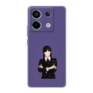 Чехлы Венсдей на Xiaomi Redmi Note 13 Pro Уэнсдей (AlphaPrint) (Уэнздей в черном)