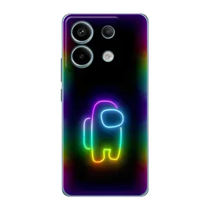 Чохли Амонг Ас для Xiaomi Redmi Note 13 Pro (AlphaPrint) (Яскравий скін)