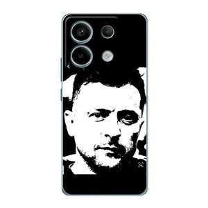 Чехол для Xiaomi Redmi Note 13 Pro (4G) (AlphaPrint - с принтом Зеленского) (Зеленский АРТ)