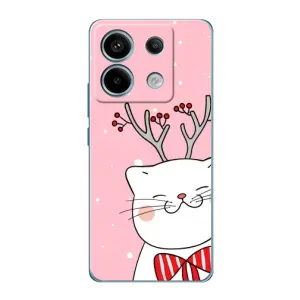 Новогодние Чехлы для Редми Нот 13 Про (4G) (VPrint) (Зимний кот)