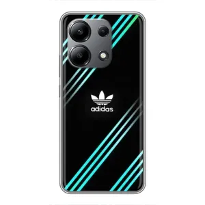 Чехлы Адидас для Xiaomi Redmi Note 13 (4G) (AlphaPrint) (Адидас с полосами)