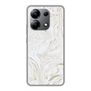 Мраморный чехол на Xiaomi Redmi Note 13 (4G) (VPrint) (Белый мрамор)