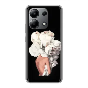 Чехлы (ART) Цветы на Xiaomi Redmi Note 13 (4G) (VPrint) (Білі квіти)