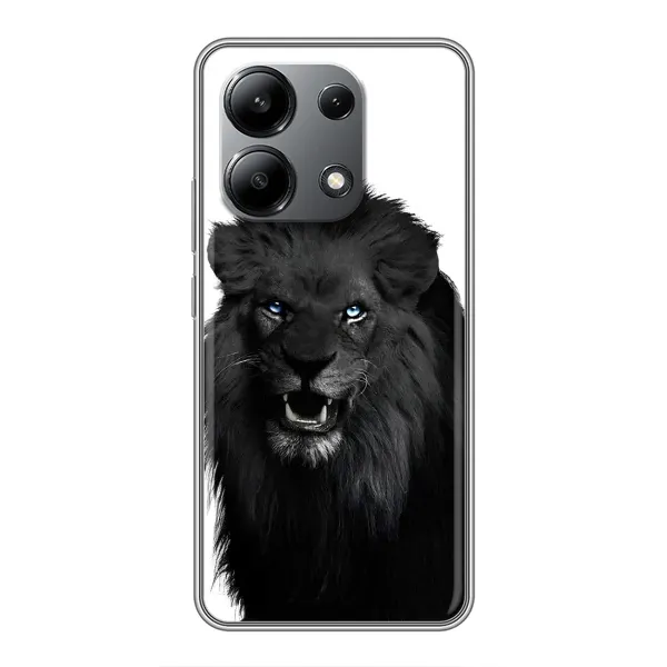 Чехол с принтом «Черный ЛЕВ» для Xiaomi Redmi Note 13 (4G)