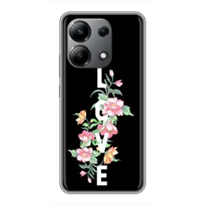 Чехлы для любимой на Ксяомі Рэдмі Нот 13 (4G) (VPrint) (Квіти LOVE)