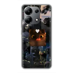 Чохол як приборкати дракона на Xiaomi Redmi Note 13 (4G) (Дракон колаж)