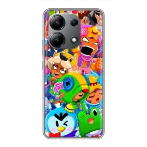 Чехол для Xiaomi Redmi Note 13 (4G) Бравл Старс (VPrint) (герои Бравл Старс)