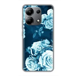 Чехлы (ART) Цветы на Xiaomi Redmi Note 13 (4G) (VPrint) (Блактині бутони)