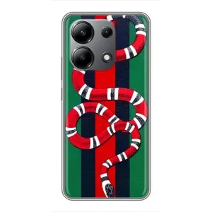 Чехлы ГУЧЧИ для Редми Нот 13 (4G) (AlphaPrint) (Gucci змия)