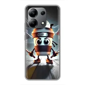 Чохол з мемом Тралалело тралала на Xiaomi Redmi Note 13 (4G) (Капучіно асасіно)