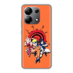 Naruto Anime Чехлы для Редми Нот 13 (4G) (AlphaPrint) (команда Наруто)