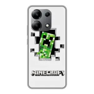 Чохол Майнкрафт на Xiaomi Redmi Note 13 (4G) (AlphaPrint) Minecraft (кріпер Майнкрафт)