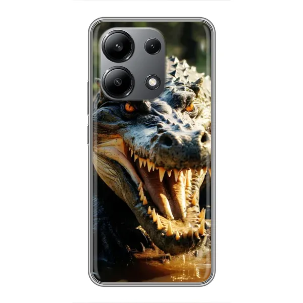 Чехол с принтом «Опасный крокодил» для Xiaomi Redmi Note 13 (4G)
