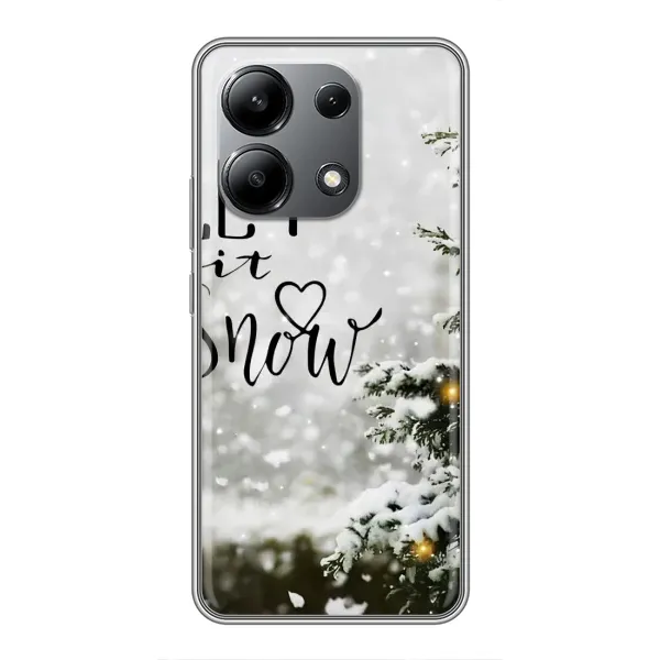 Чехол с принтом «Let it snow» для Xiaomi Redmi Note 13 (4G)