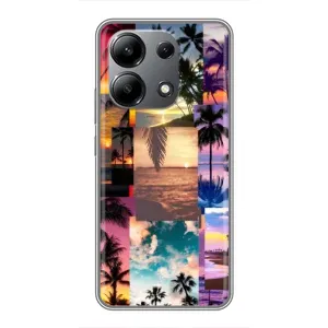 Силиконовый чехол с КАРТИНКАМИ лето для Xiaomi Redmi Note 13 (4G) (AlphaPrint) (Летний отпуск)
