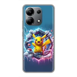 Чохол з Пікачу на Xiaomi Redmi Note 13 (4G) (Лого Пікачу)