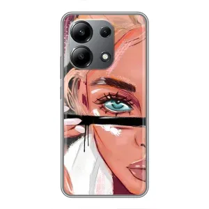 Чохол з друком для Xiaomi Redmi Note 13 (4G) - (Мода) (AlphaPrint) (Макіяж)