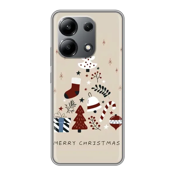 Чохол з принтом «Merry Christmas» для Xiaomi Redmi Note 13 (4G)