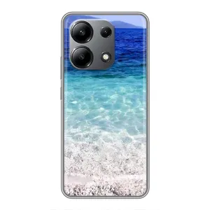 Силиконовый чехол с КАРТИНКАМИ лето для Xiaomi Redmi Note 13 (4G) (AlphaPrint) (Море)