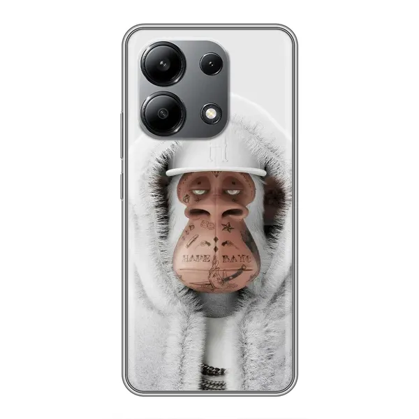 Чохол з принтом «мавпа NFT в тату» для Xiaomi Redmi Note 13 (4G)
