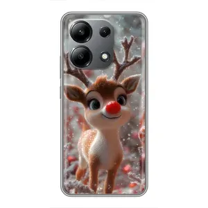 Яскравий чохол для Xiaomi Redmi Note 13 (4G) з Зимові Оленята