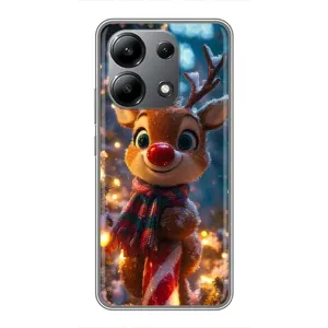 Чехол с принтом «Олень с шарфом» для Xiaomi Redmi Note 13 (4G)