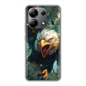 Чехол с картинкой «Хищники» для Xiaomi Redmi Note 13 (4G) (Орел в полете)