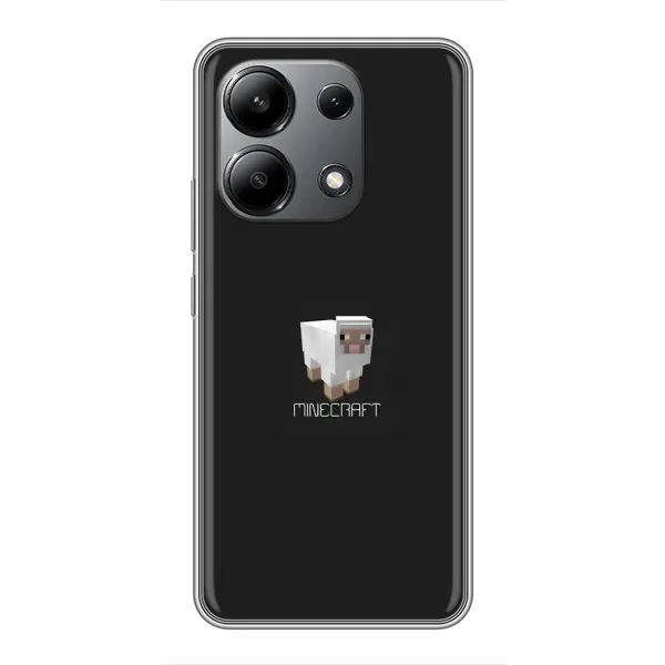 Чехол с принтом «Овечка Майнкрафт» для Xiaomi Redmi Note 13 (4G)