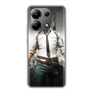 Чехол PUBG для Редми Нот 13 (4G) (AlphaPrint) (Пабг мен)