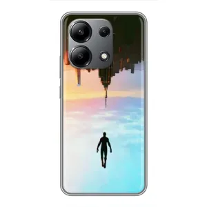 Чехол с человеком пауком для Xiaomi Redmi Note 13 (4G) - (AlphaPrint) (Паук человек)