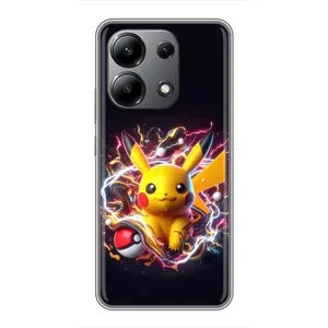 Чохол з Пікачу на Xiaomi Redmi Note 13 (4G) (Пікачу з м'ячем)