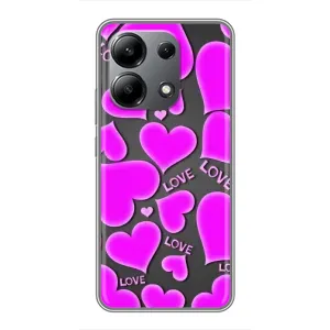 Чехлы для любимой на Ксяомі Рэдмі Нот 13 (4G) (VPrint) (Pink hearts)