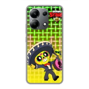 Чехлы Brawl Stars для Xiaomi Redmi Note 13 (4G) (AlphaPrint) (Поко в самбреро)
