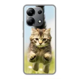 Чехлы с Котиками для Xiaomi Redmi Note 13 (4G) (VPrint) (Прыжок кота)
