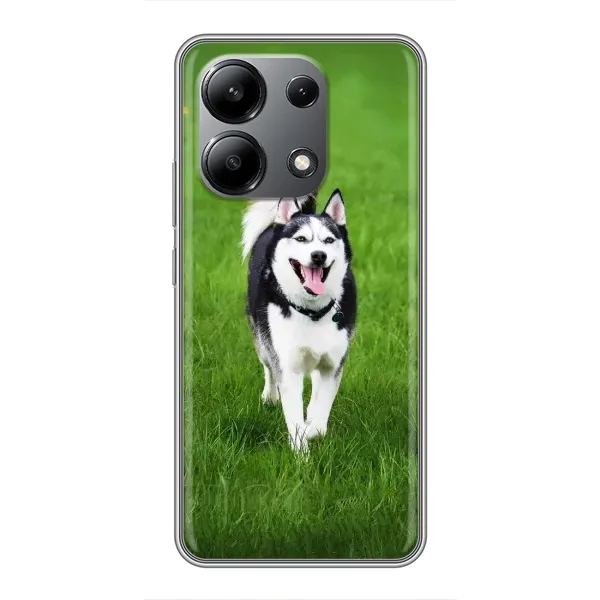 Чохол з принтом «Радісний Хаскі» для Xiaomi Redmi Note 13 (4G)