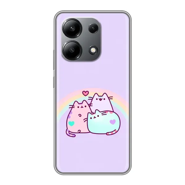 Чохол з принтом «Радужний котик» для Xiaomi Redmi Note 13 (4G)