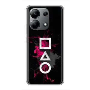 Чохол Гра в кальмара для Xiaomi Redmi Note 13 (4G) (Символи Гра кальмара)