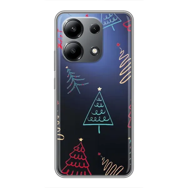 Чохол з принтом «Різдвяні ялинки» для Xiaomi Redmi Note 13 (4G)