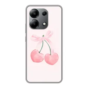 Чехол с розовым рисунком для Xiaomi Redmi Note 13 (4G) (Розовые вишни)