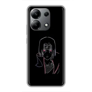 Чехлы на тему: Итачи Учиха для Xiaomi Redmi Note 13 (4G) (AlphaPrint) (силуэт Итачи)